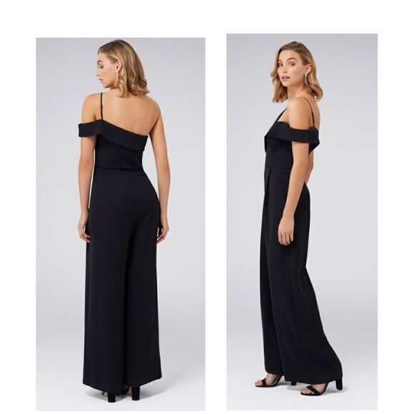 Forever New Asymmetrical cut out wide leg jumpsuit BNWT - Picture 4 of 7